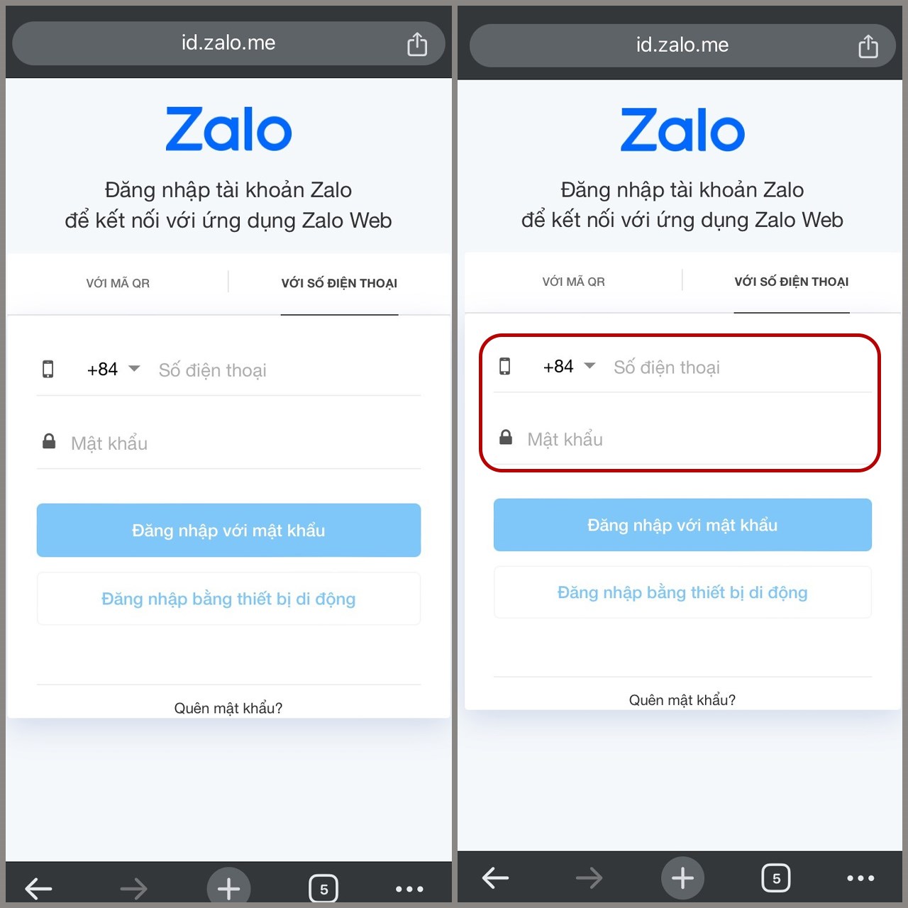 Cách sử dụng Zalo Web trên điện thoại