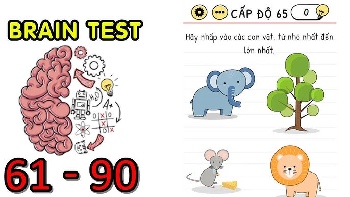 Brain test - Người thích game giải trí nhanh, gọn và vui