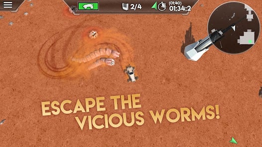 Desert Worms - Cơ chế gameplay vừa đơn giản vừa có nhịp độ tốt Desert Worms - Cơ chế gameplay vừa đơn giản vừa có nhịp độ tốt