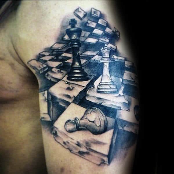 Chess Tattoo - Chess Tattoo vì sao trở thành lựa chọn giàu cá tính Chess Tattoo - Chess Tattoo vì sao trở thành lựa chọn giàu cá tính