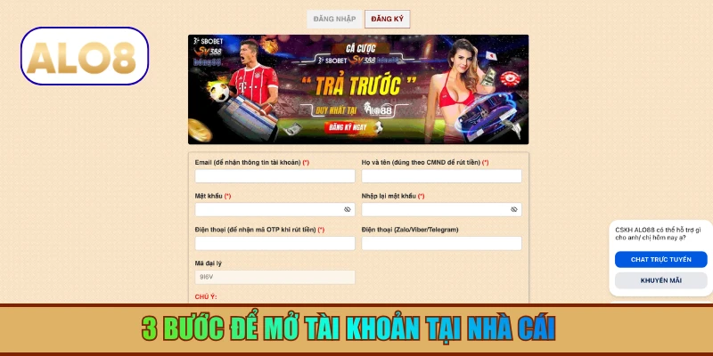 Đăng ký ALO8 – Quy trình đơn giản, thao tác nhanh và trải nghiệm liền mạch