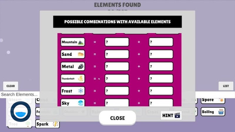 Elements Merge - Ý tưởng ghép nguyên tố thành vật phẩm mới Elements Merge - Ý tưởng ghép nguyên tố thành vật phẩm mới