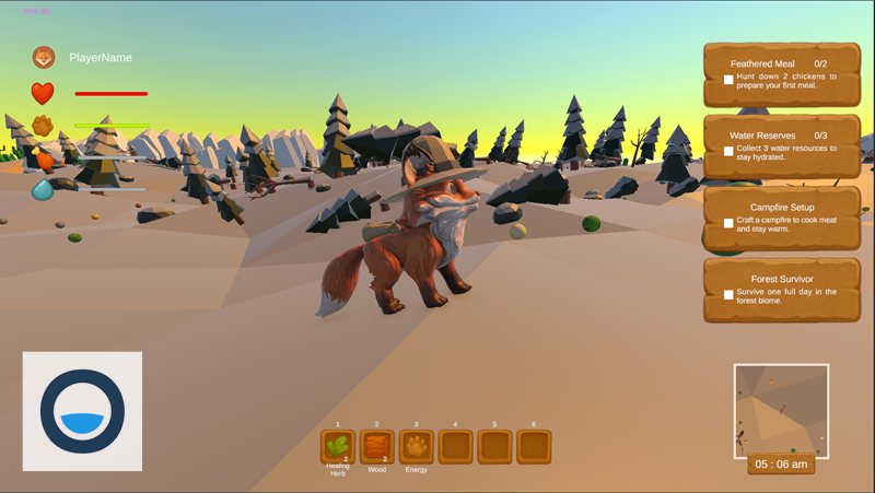 Fox Simulator - Làm quen điều khiển và quan sát mục tiêu Fox Simulator - Làm quen điều khiển và quan sát mục tiêu